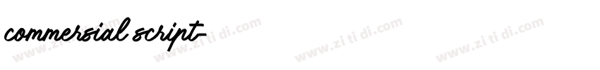 commersial script字体转换
